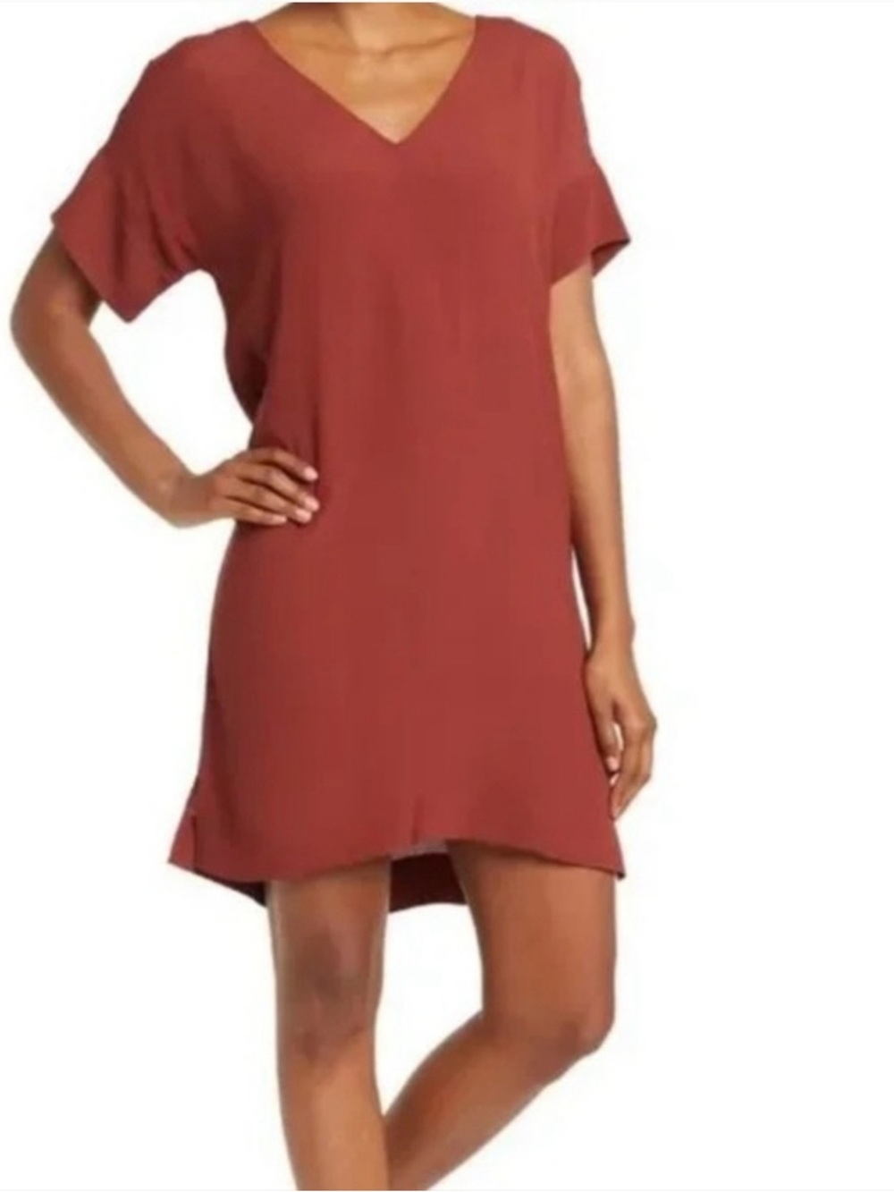 Madewell Novel shift dress oversized t-shirt terracotta  Size Med lightweight